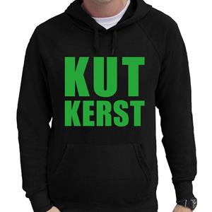 Bellatio Foute Kerst hoodie/trui KUT Kerst zwart voor heren