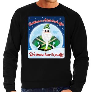 Bellatio Foute kersttrui Christmas Achterhoek style zwart voor heren