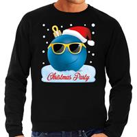 Bellatio Foute kerst sweater / trui Christmas party zwart voor heren