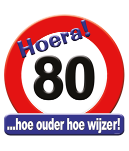 Huldeschild - 80 jaar