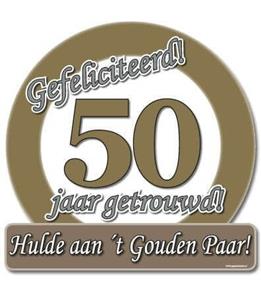 Huldeschild - Special - 50 jaar getrouwd