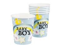 Boland 6 Baby Boy Pappbecher Geschirrsets blau