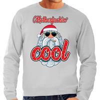 Bellatio Foute Kersttrui stoere kerstman motherfucking cool grijs heren Grijs