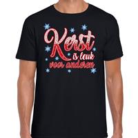 Bellatio Kerst shirt Kerst is leuk voor anderen zwart heren Zwart