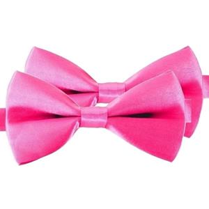 2x Roze verkleed vlinderstrikjes 12 cm voor dames