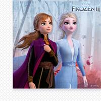 Disney 40x Frozen 2 themafeest servetten 33 x 33 cm papier Multi
