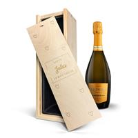 YourSurprise Wijn in gegraveerde kist - Riondo Prosecco Spumante