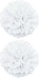 pompoms wit 25 x 35 cm