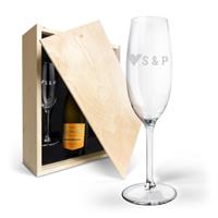 YourSurprise Champagnepakket met gegraveerde glazen - Riondo Prosecco Spumante