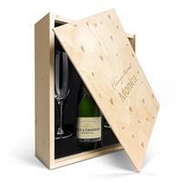 YourSurprise Champagnepakket met glazen - Moët & Chandon Brut - Gegraveerde deksel