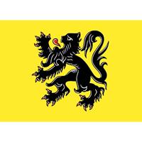 Shoppartners 10x Vlaanderen vlag stickers 7.5 x 10 cm Multi