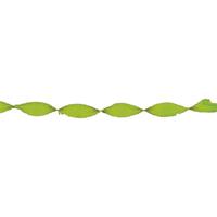 3x Crepe papier slinger lime groen 6 meter Groen
