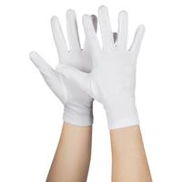 Set van 10 paar voordelige witte verkleed handschoenen kort Multi
