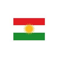 Bellatio 10x Vlag Koerdistan stickers 10 cm Multi