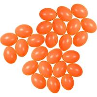25x Oranje kunststof eieren decoratie 6 cm hobby Oranje