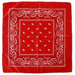 2x Rode boeren bandana zakdoeken Rood