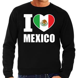 Bellatio I love Mexico sweater / trui zwart voor heren