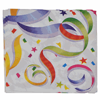 48x kleurrijke slierten feest thema servetten 33 x 33 cm Multi