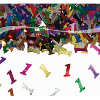 Folat 3x zakjes confetti 1 jaar verjaardag thema Multi