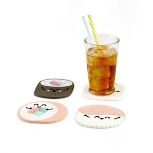 Balvi Kawaii sushi onderzetters (set van 4)