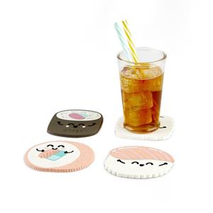 Balvi Kawaii sushi onderzetters (set van 4)