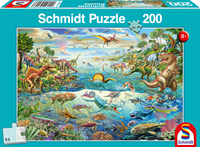 Puzzle 200 Teile Entdecke die Dinosaurier