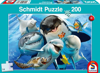 Schmidt Spiele Schmidt 56360 - Unterwasser-Freunde, Kinderpuzzle, Puzzle, 200 Teile