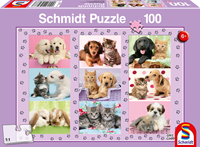 Schmidt Spiele Schmidt 56268 - Puzzle, Meine Tierfreunde, Kinderpuzzle, 100 Teile