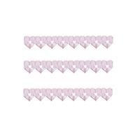 3x stuks roze papieren hartjes thema slingers van 6 meter Roze