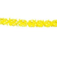 3x stuks gele verjaardag feest slingers 6 meter Geel