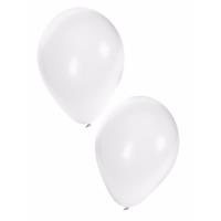 Shoppartners Witte party ballonnen 30x stuks van 27 cm Wit