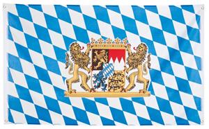 vlag Beieren 90x150 cm polyester wit/blauw