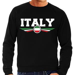 Bellatio Italie / Italy landen sweater / trui zwart heren Zwart