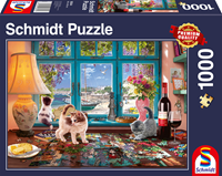 Schmidt Spiele Schmidt 58344 - Am Puzzletisch, Premium-Puzzle