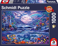 Schmidt Spiele Schmidt 58945 - Mondschein-Oase, Puzzle,