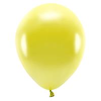 100x Gele ballonnen 26 cm eco/biologisch afbreekbaar Geel - Ballonnen