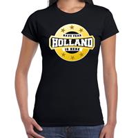 Bellatio Holland is here t-shirt zwart voor dames
