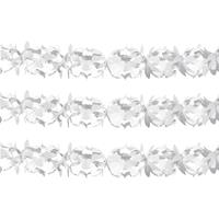 Set van 3x stuks witte feest slingers van 6 meter - Feestdecoratievoorwerp