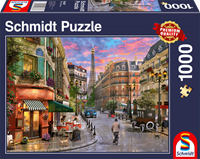 Schmidt Spiele Schmidt Puzzle Straße zum Eiffelturm 1000 T