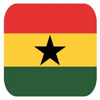 Bellatio 30x Bierviltjes Ghanese vlag vierkant - Bierfiltjes