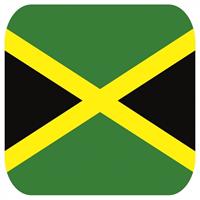 Bellatio 30x Bierviltjes Jamaicaanse vlag vierkant - Bierfiltjes
