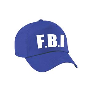 Bellatio Blauwe FBI politie agent verkleed pet / cap voor kinderen