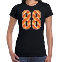 Bellatio 88 Holland supporter t-shirt zwart voor dames