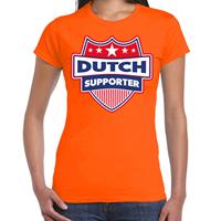 Bellatio Nederland / Dutch schild supporter t-shirt oranje voor dames