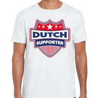 Bellatio Nederland / Dutch schild supporter t-shirt wit voor heren