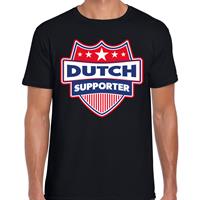 Bellatio Nederland / Dutch schild supporter t-shirt zwart voor heren