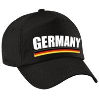 Bellatio Germany supporter pet / cap Duitsland zwart volwassenen - Verkleedhoofddeksels