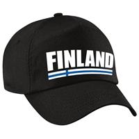 Bellatio Finland supporter pet / cap zwart volwassenen - Verkleedhoofddeksels