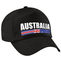Bellatio Australia supporter pet / cap Australie zwart volwassenen - Verkleedhoofddeksels