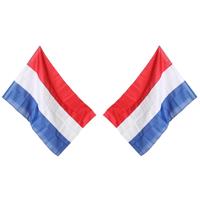 2x Vlaggen Nederland 100 x 150 cm - Vlaggen